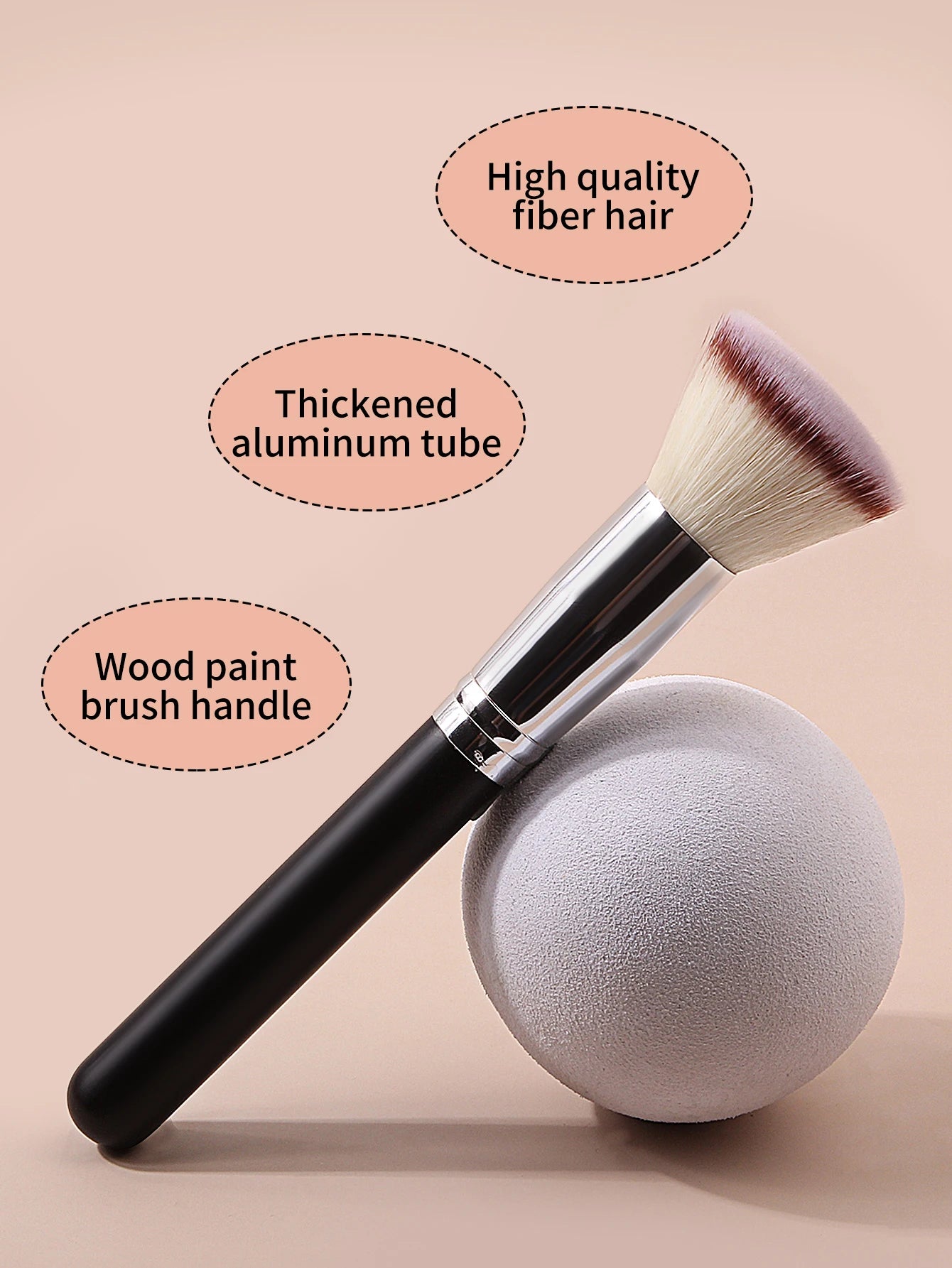 1PCS high-end makeup brush, powder brush, blush brush, contouring brush, and smudging brush, multi-functional beauty tools