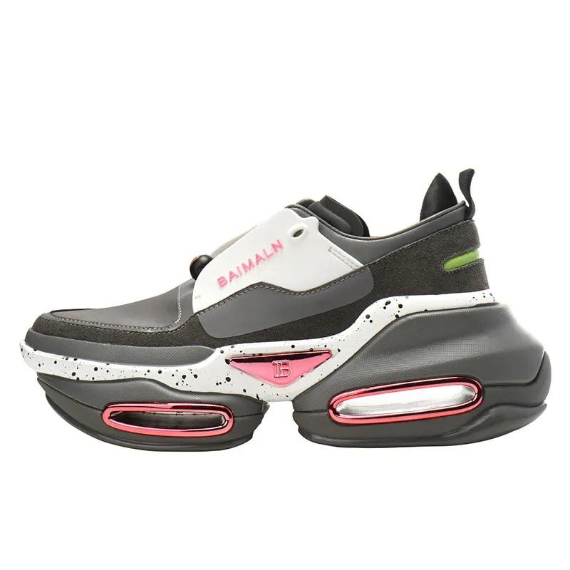 Hollow Platform Color-Blocked Sneakers
