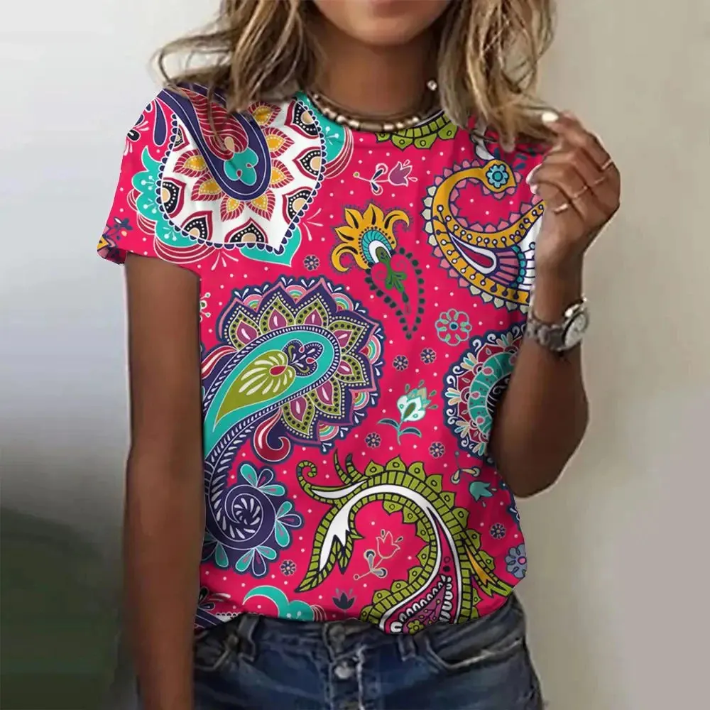 3D Print Round Neck Short Sleeve Tee