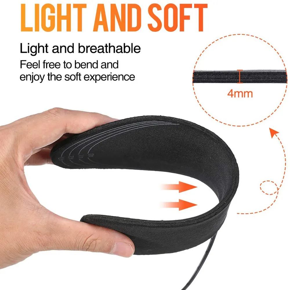 Cuttable USB Heated Shoe Insoles