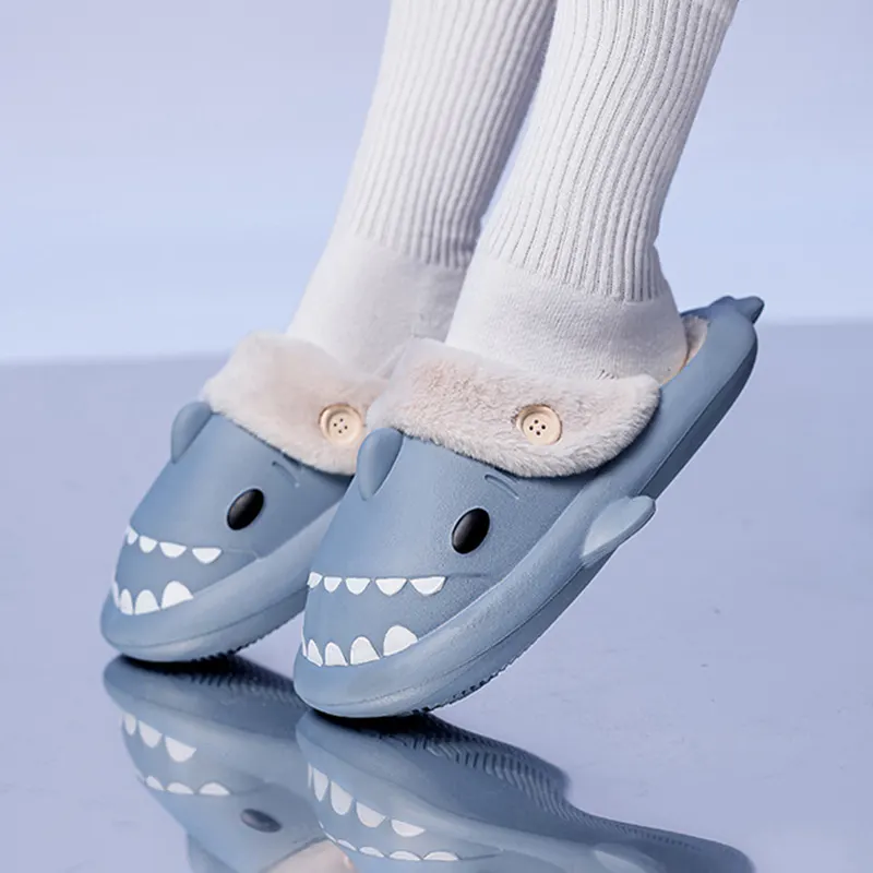 EVA House Slippers with Button Band