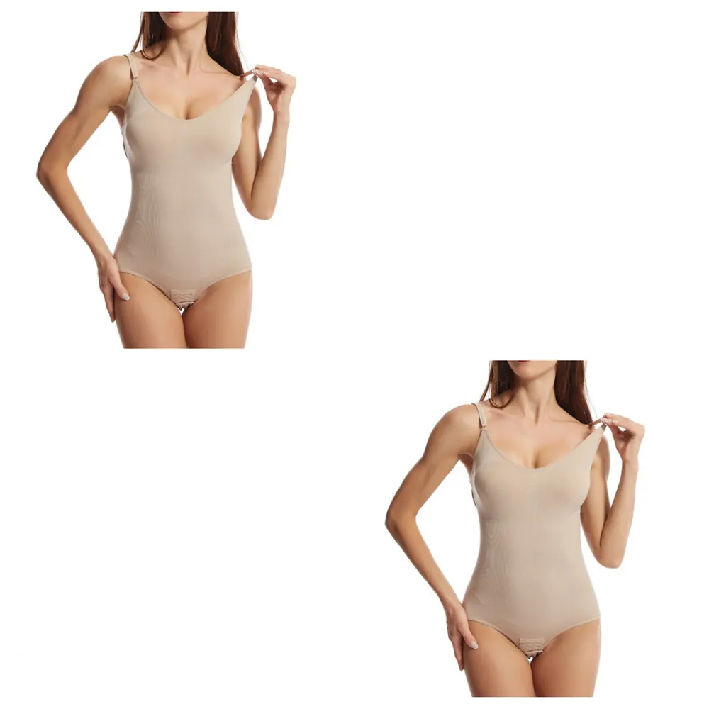 Nylon Tummy-Control Shaping Bodysuit