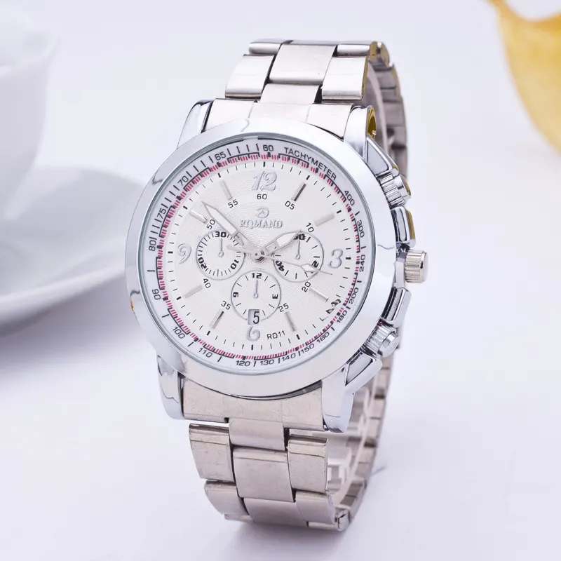 Stone-Set Steel Mesh Watch