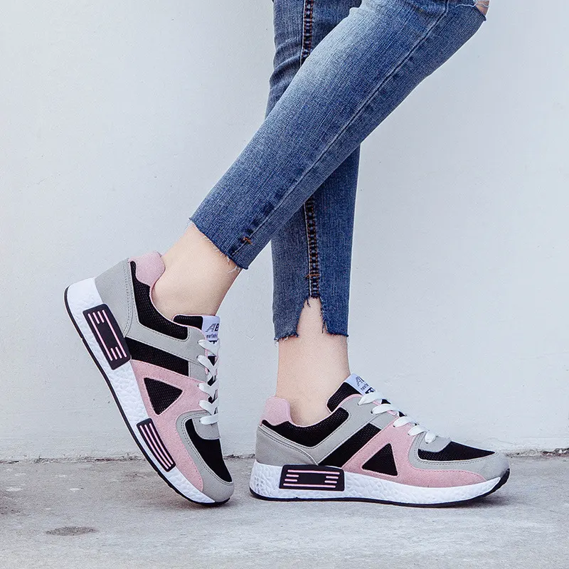 Color-Matched Lace-Up Platform Sneaker