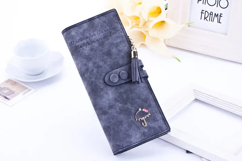 Long Zip Wallet in Smooth PU