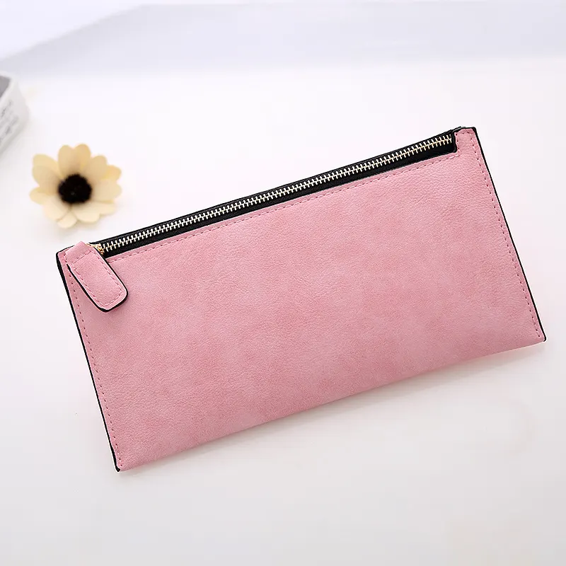 Long Slim Wallet with Coin Section