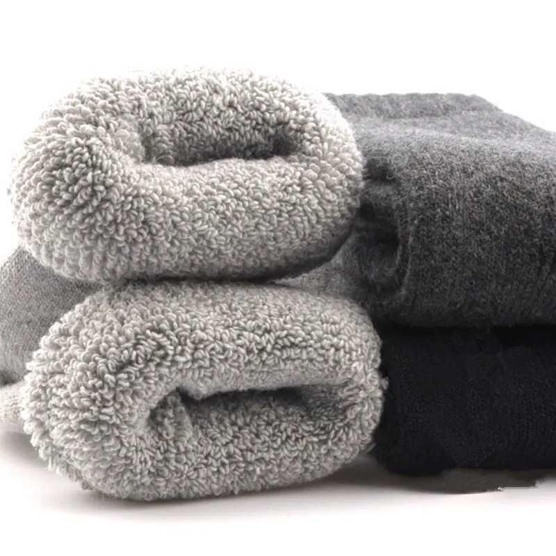 Wool Fleece-Lined Winter Socks