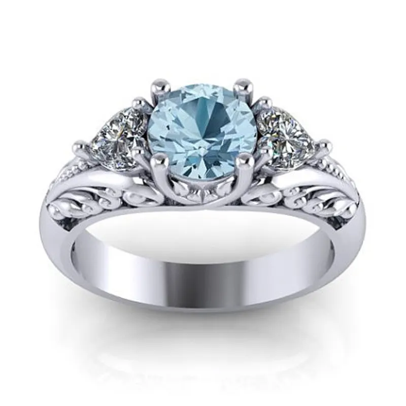 Sapphire and Diamond Couple Ring