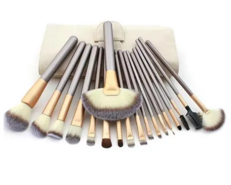 Champagne Handle Makeup Brush Set