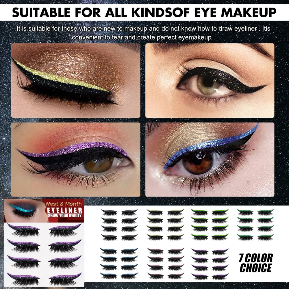 Adhesive Eyeliner and Lash Stickers