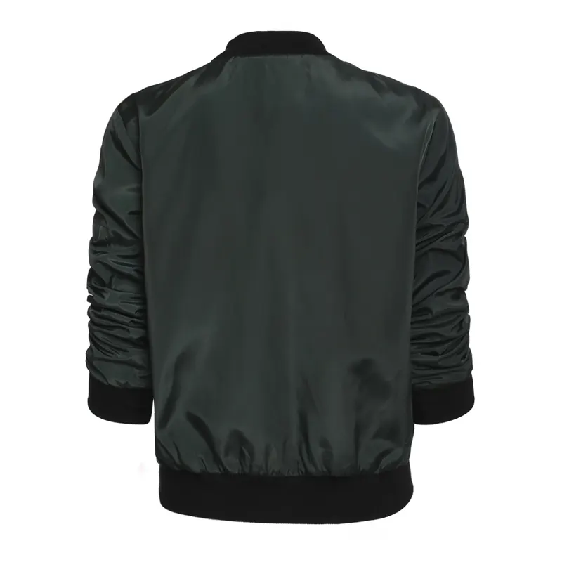 Cotton Zip-Front Stand Collar Jacket