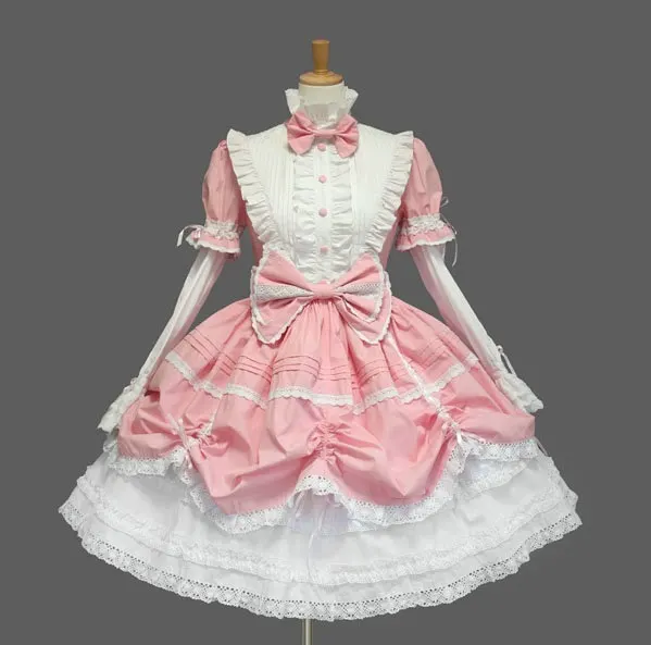 Bow-Detail Cotton Puff-Sleeve Dress
