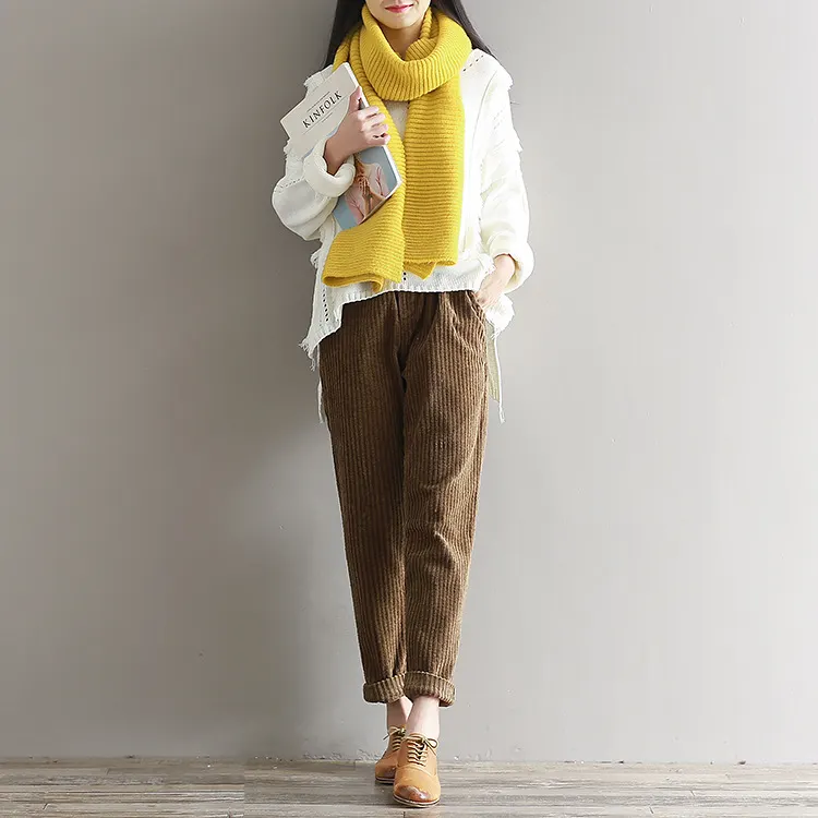 Loose Fit Corduroy Trousers