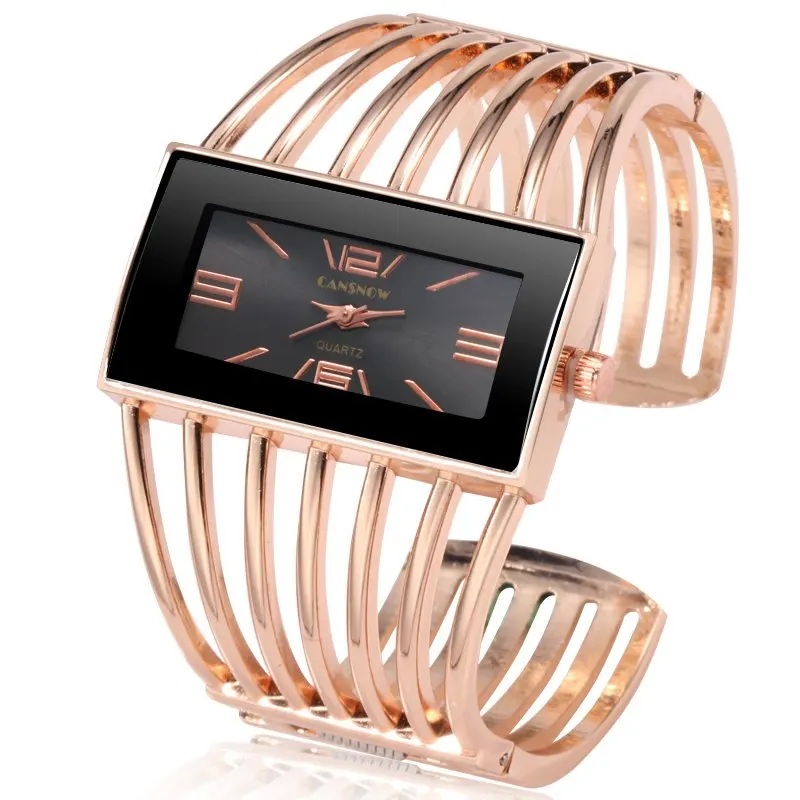 Rose Gold Bangle Bracelet Watch