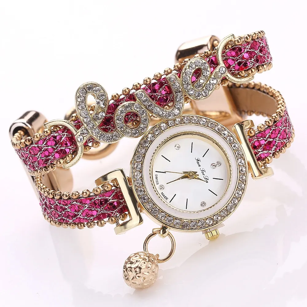 Rhinestone Bracelet Watch