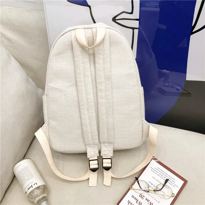Simple Solid Color Backpack