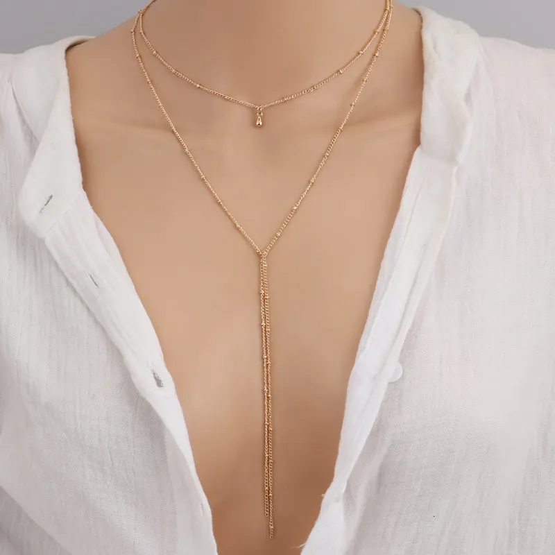 Layered Geometric Clavicle Necklace
