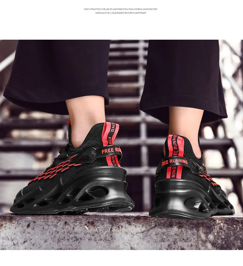 Breathable Low-Heel Lace-Up Sneaker