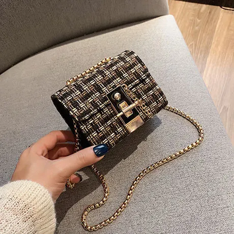 Chain Strap Mini Square Bag