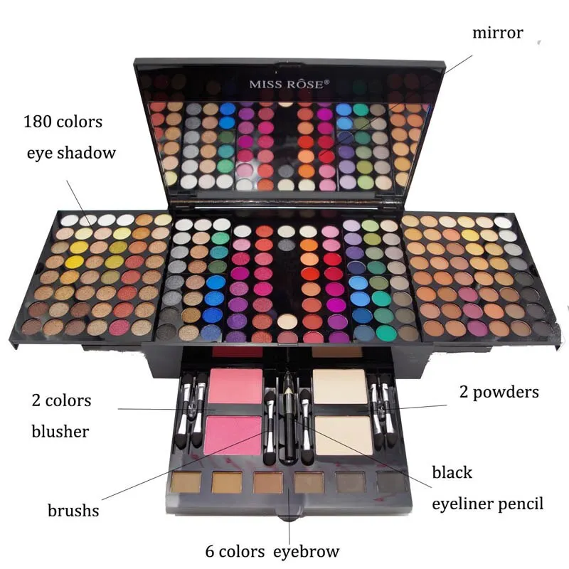 Piano-Shaped 180-Color Makeup Palette