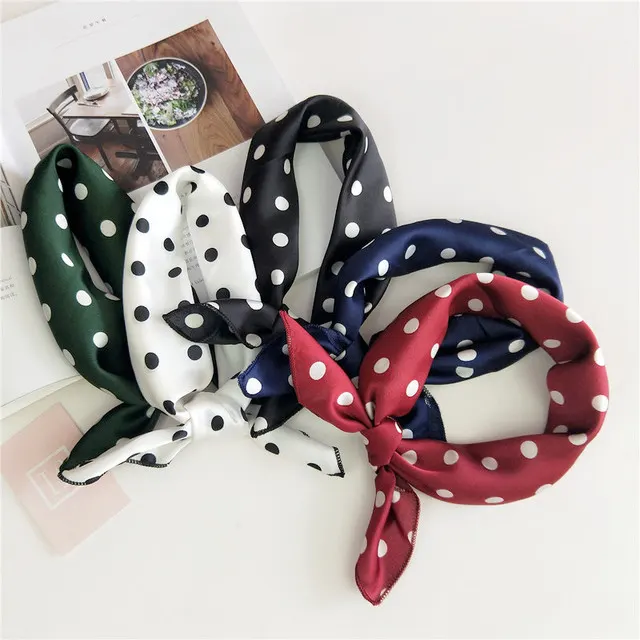 Printed Satin Square Scarf