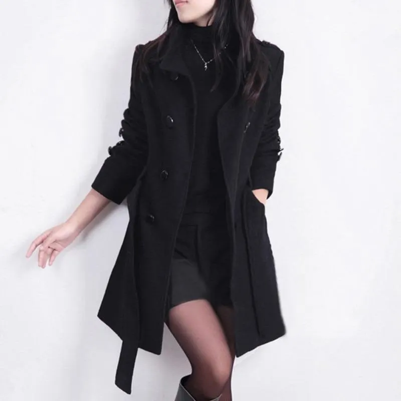 Double-Breasted Wool Coat