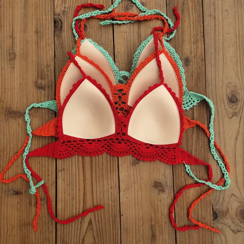 Crochet Polka Dot Bralette