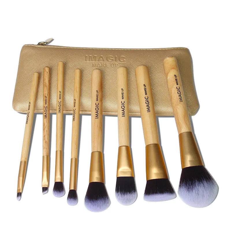 8-Piece Soft Synthetic Makeup Brush Set
