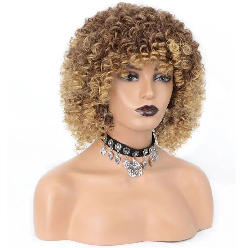 Small Curl Fluffy Synthetic Wig