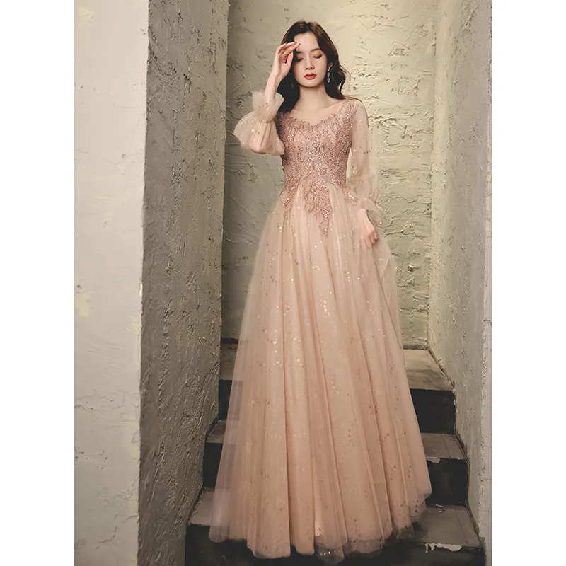 Pink Princess Puff Skirt Dress