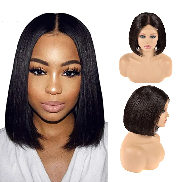 13x4 Lace Front Human Hair Bob Wig