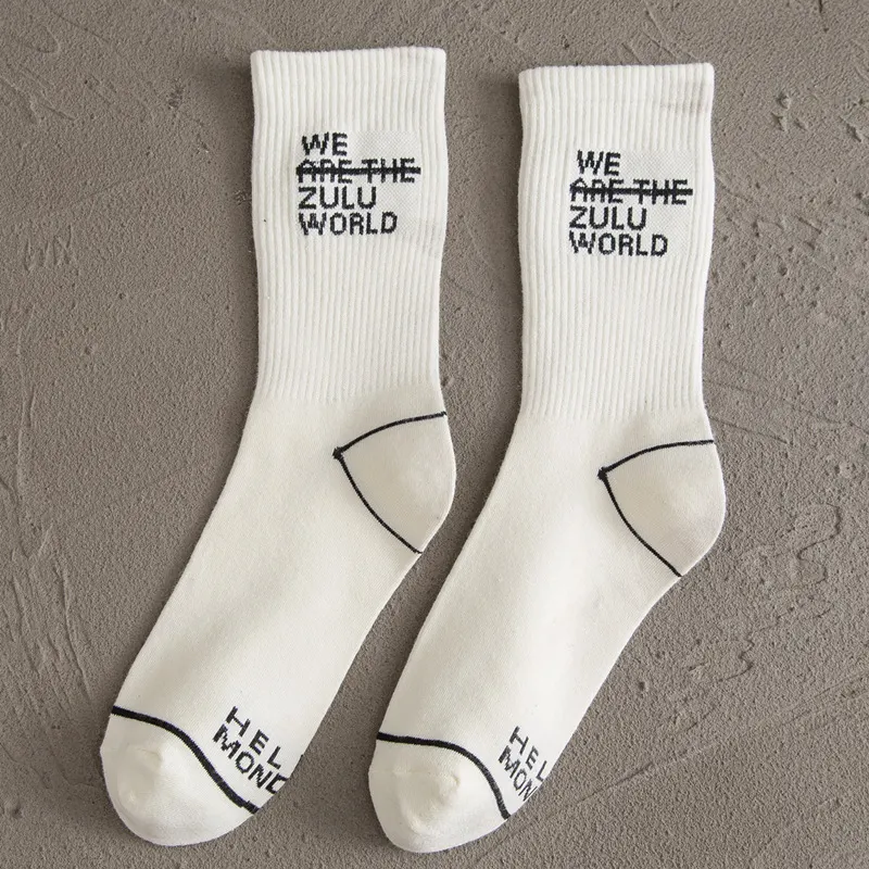 Cotton-Rich Striped Tube Socks