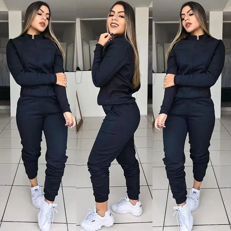 Long Sleeve Top and Straight Pant Set