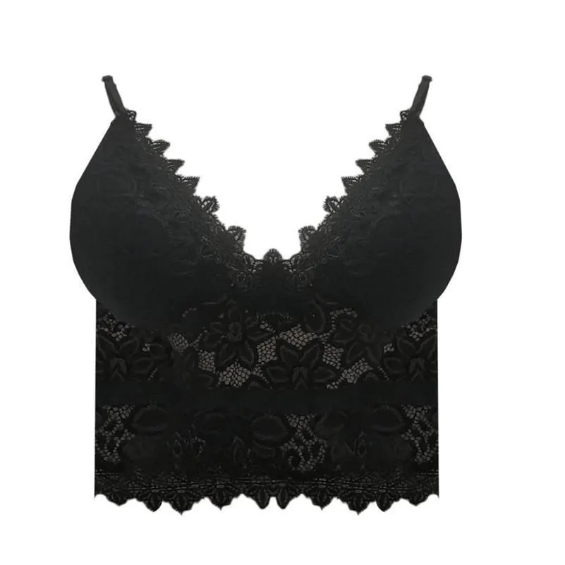 Wave-Neck Longline Bralette