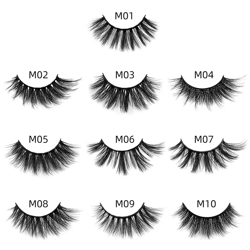 Elongated Faux-Mink False Eyelashes Set