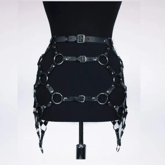 Black PU Leather Pin Buckle Belt