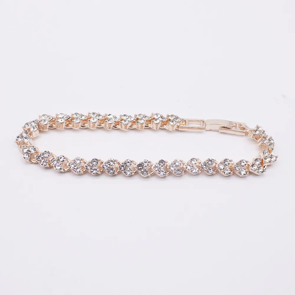 Bracelet Watch with Stone-Set Round Dial