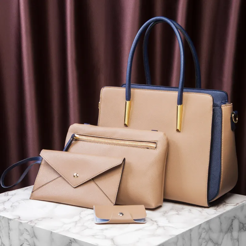 Large Leather Handbag with Companion Pouch