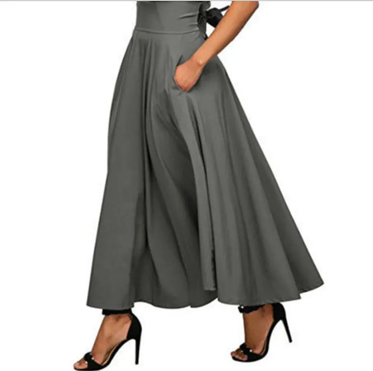 Flowing Plain Long Skirt
