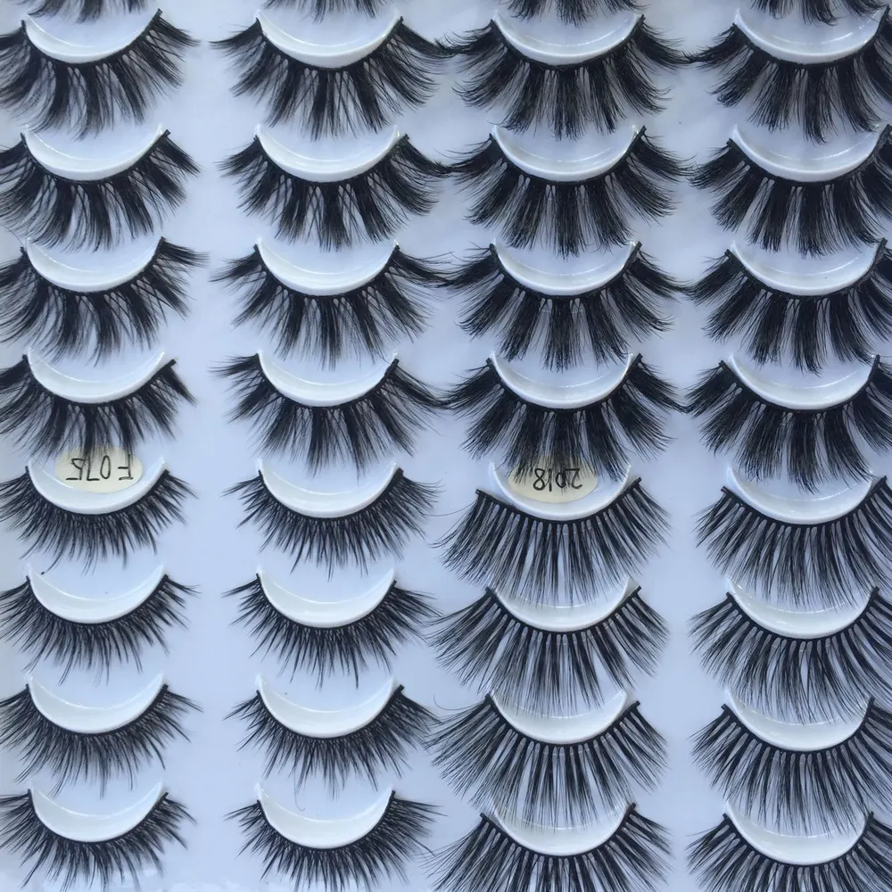 20-Pair Mixed Multi-Layer False Eyelashes