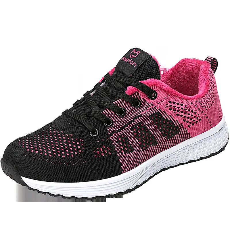 Woven Mesh Athletic Sneakers