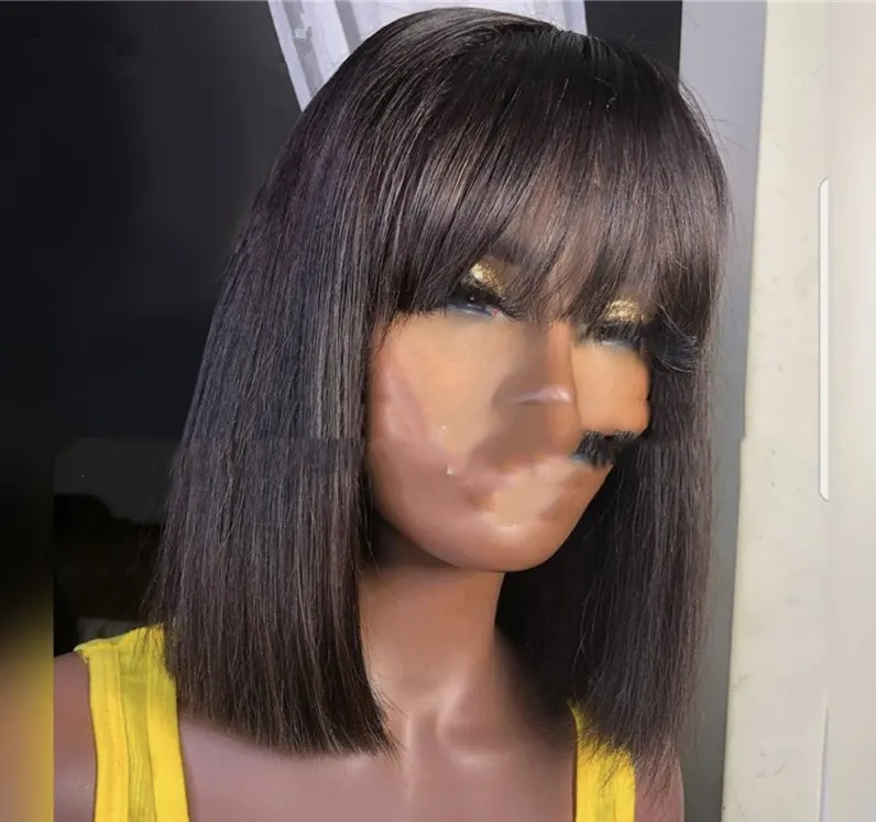 Blonde Short Straight Bob Wig
