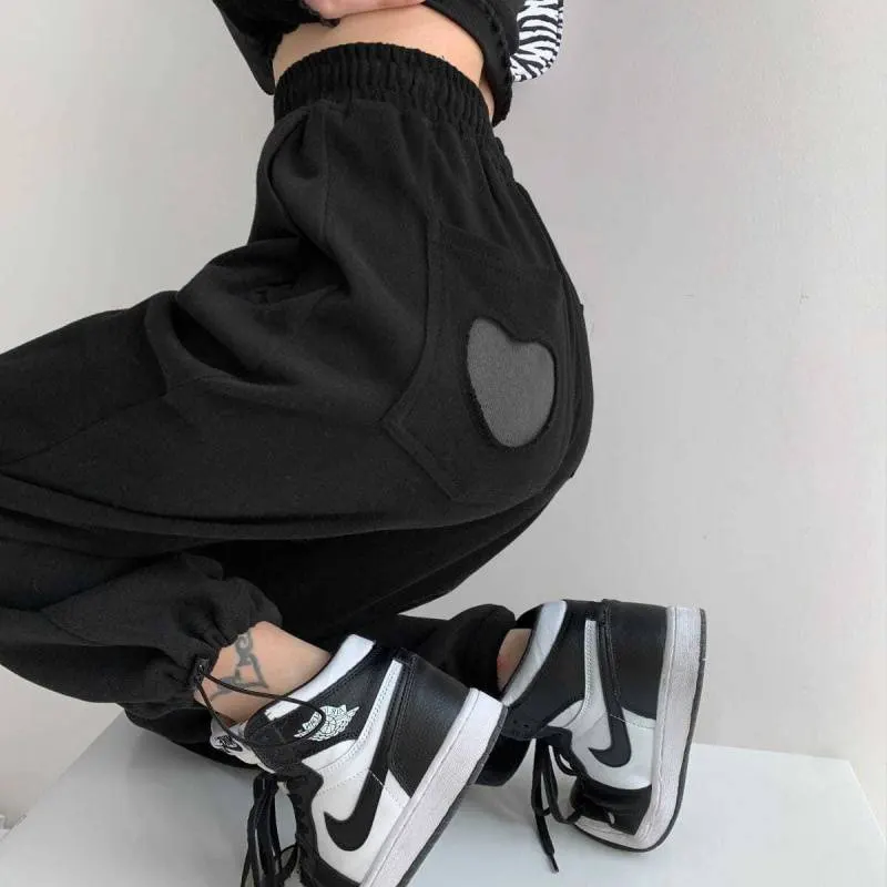 High-Waist Cuffed Jogger Sweatpants