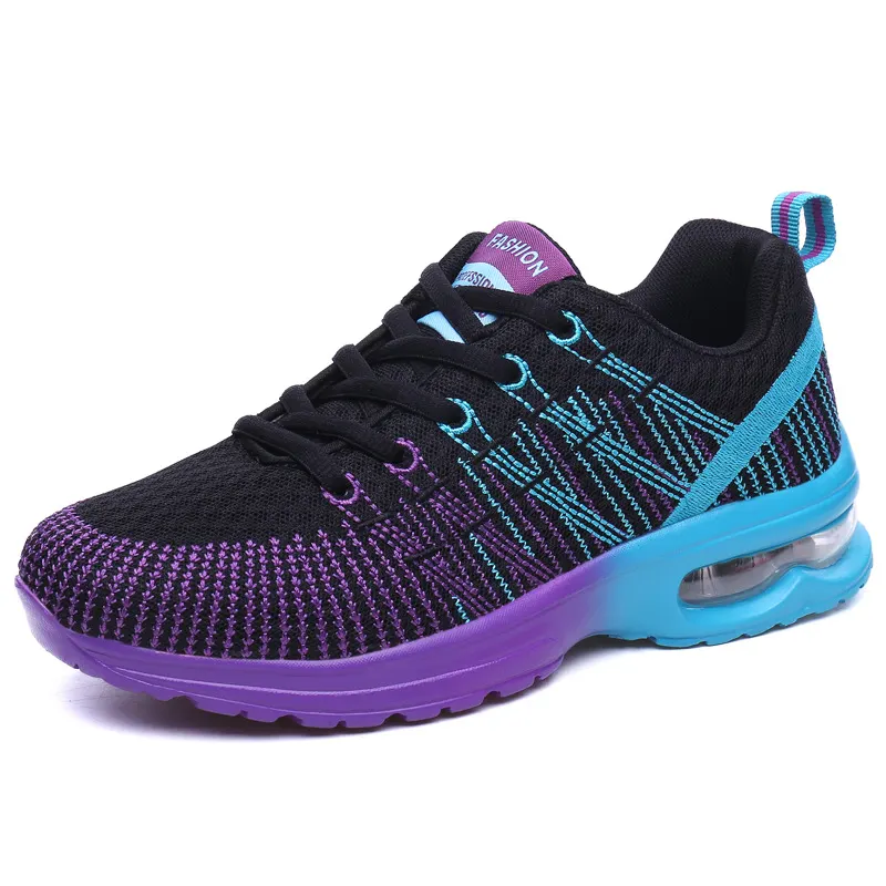 Breathable Mesh Low-Heel Fitness Sneaker