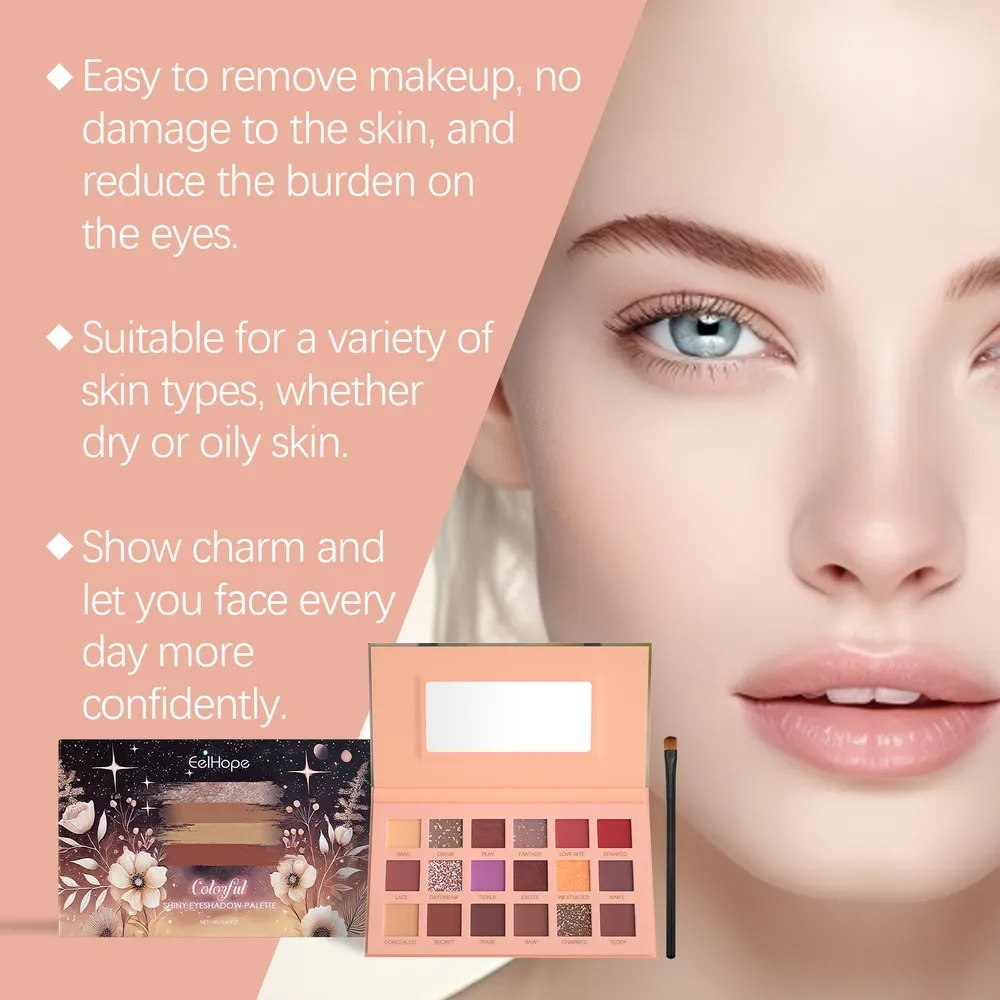18-Color Fine Powder Eyeshadow Palette