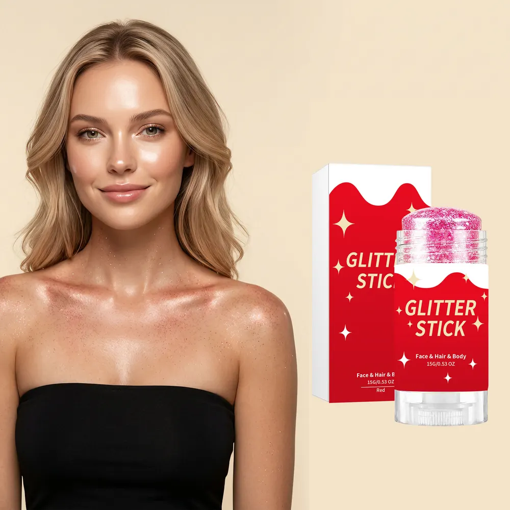 Red Glitter Body Highlighter