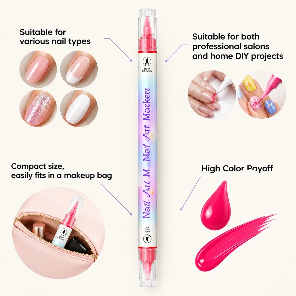 24-Color Nail Art Marker Set