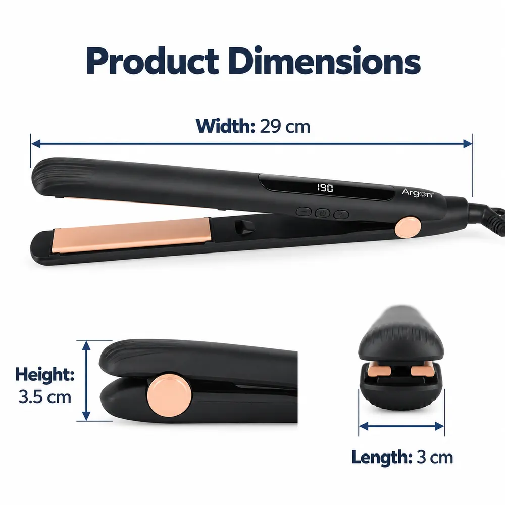 Narrow Ceramic LCD Hair Straightener