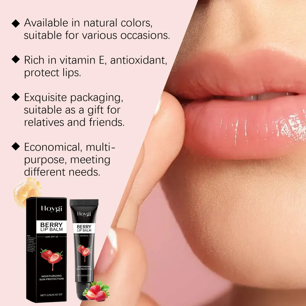 Colored Berry Tinted Lip Balm