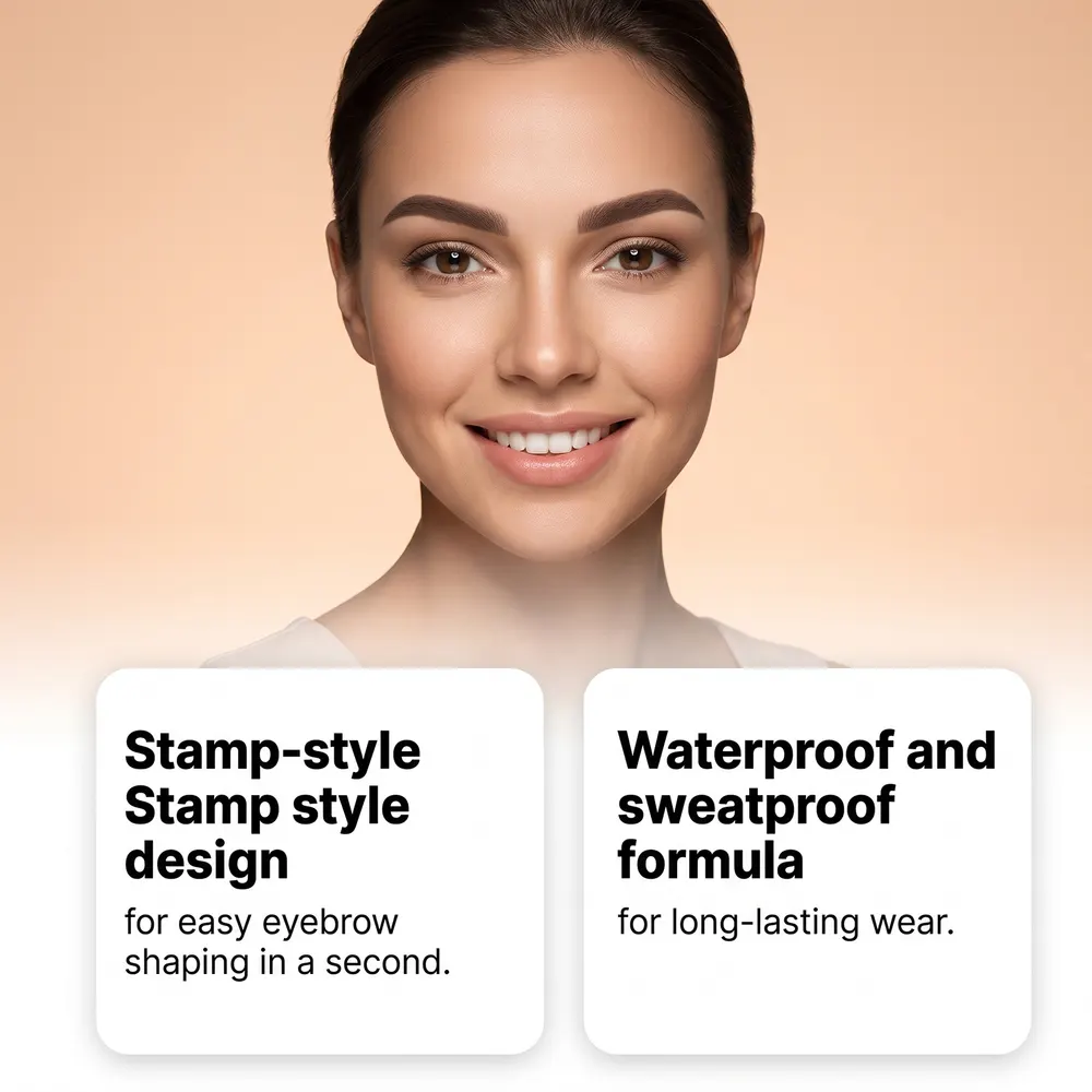 Waterproof Eyebrow Stamp Powder Set